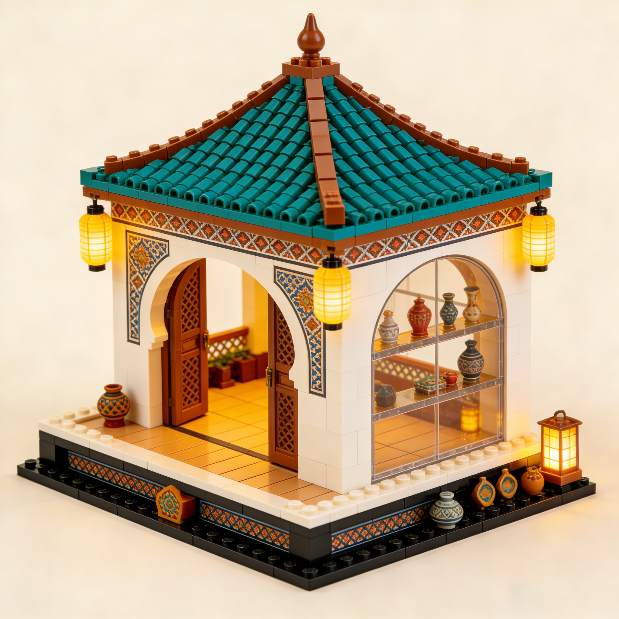 Serene Garden Pavilion Building Set
