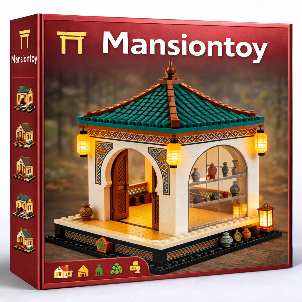 Serene Garden Pavilion Building Set