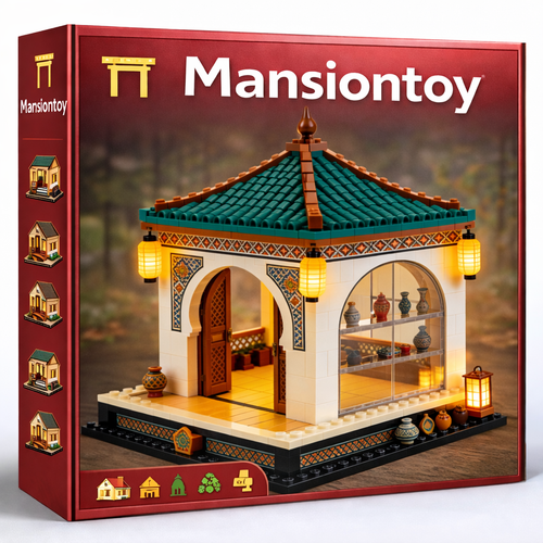 Serene Garden Pavilion Building Set