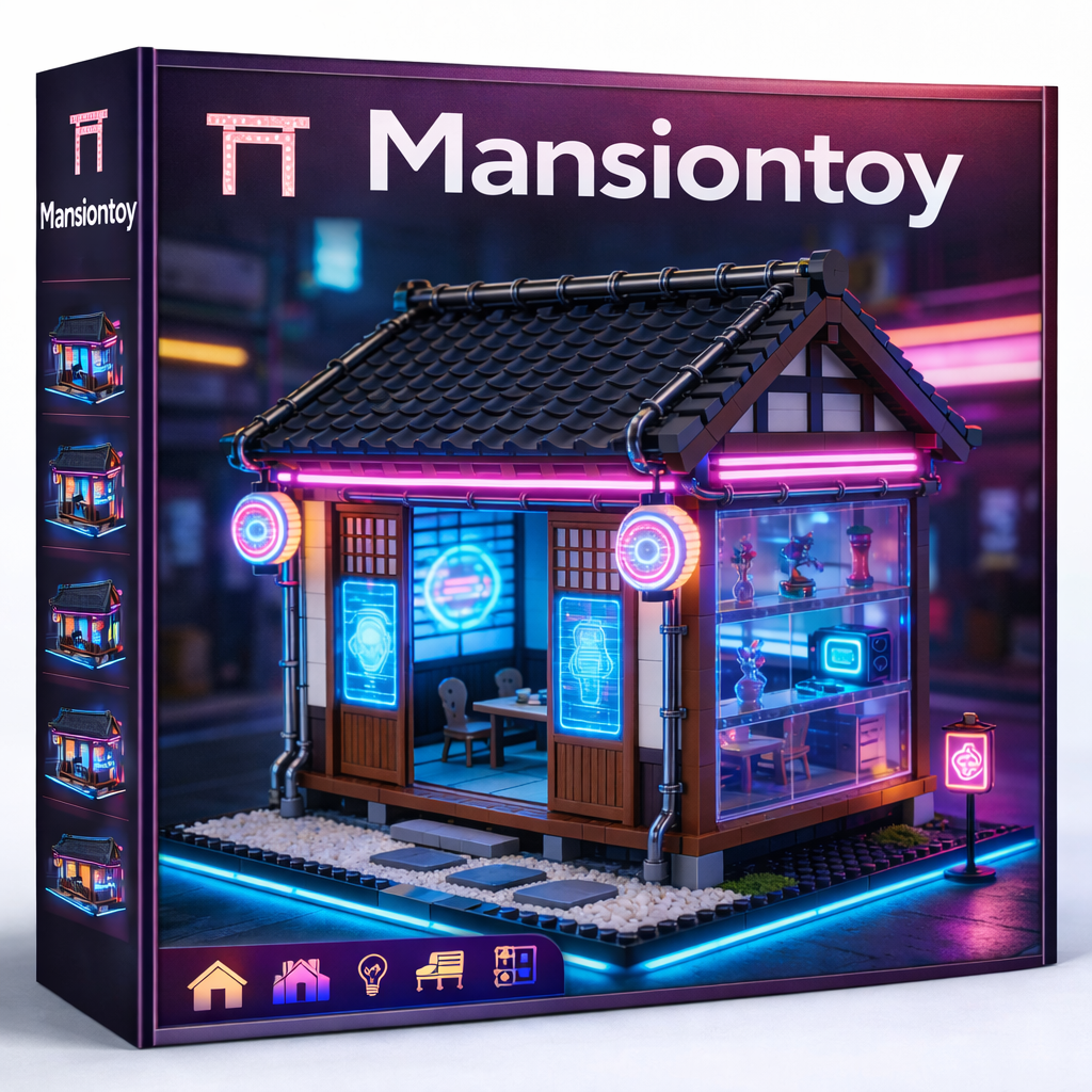Cyber Street Corner Building Set