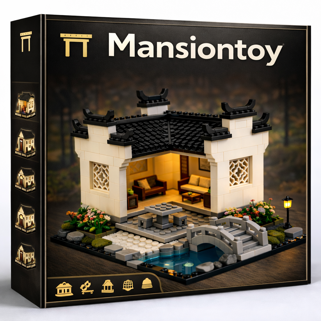 Tranquil Chinese Courtyard Building Set