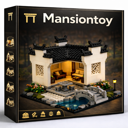 Tranquil Chinese Courtyard Building Set